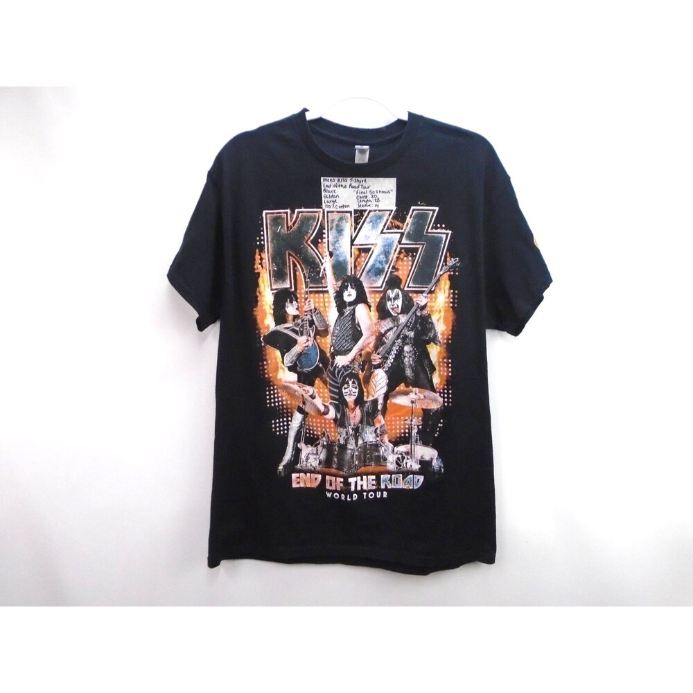 KISS End of the Road World 'Last 50 shows' Tour T-Shirt XL Graphic Shirt Cotton
